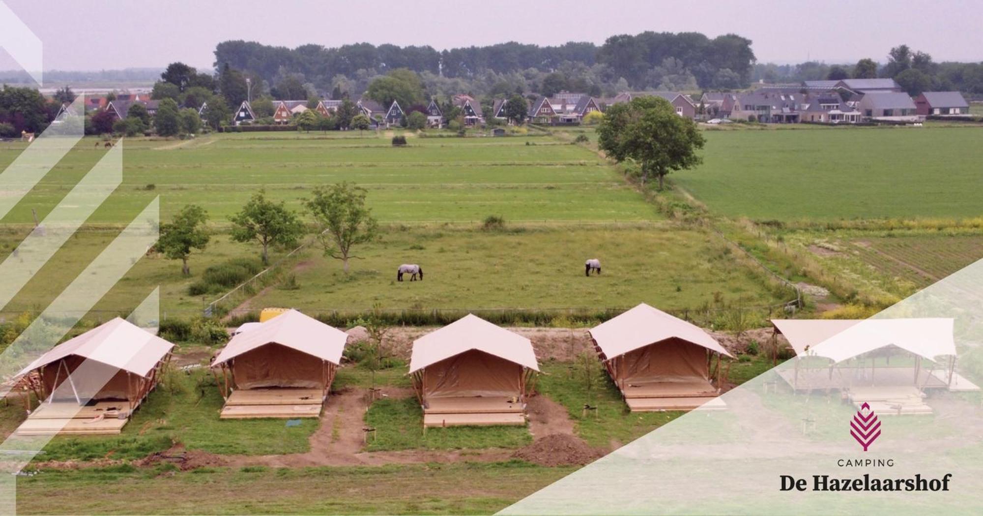 De Hazelaarshof Luxe Glampingtent Bij Natuurgebied De Millingerwaard Kekerdom المظهر الخارجي الصورة